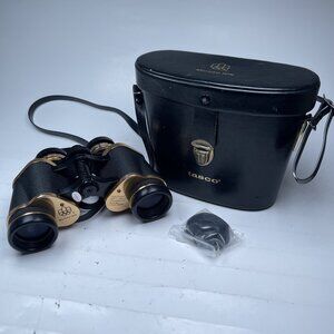 VTG Tasco Binoculars 1976 Montreal Olympics 7x35 Wide Angle w/Leather Case Read*